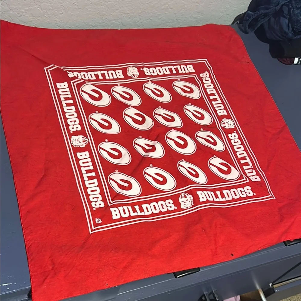 Red UGA Georgia Bulldogs Bandana 20”x20” |G11